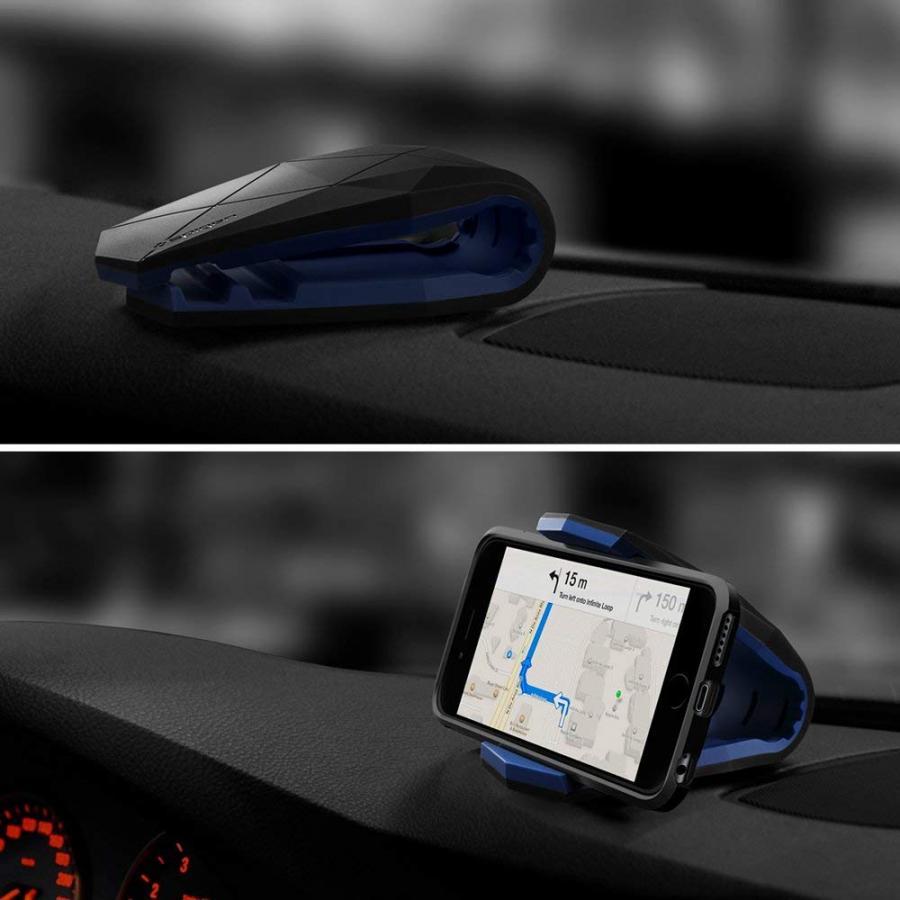 Giá kẹp smartphone tablet Spigen Car Mount Stealth (Đen) - Hàng Chính Hãng
