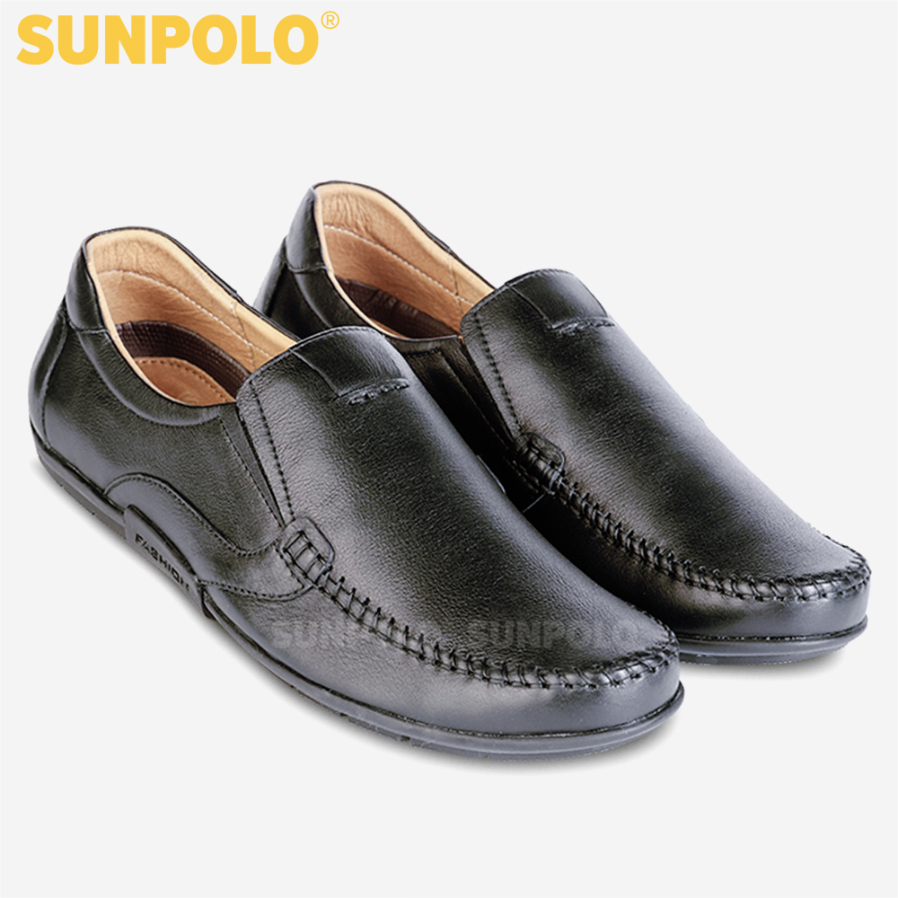 Giày Lười Nam Da Bò SUNPOLO SUKT2582
