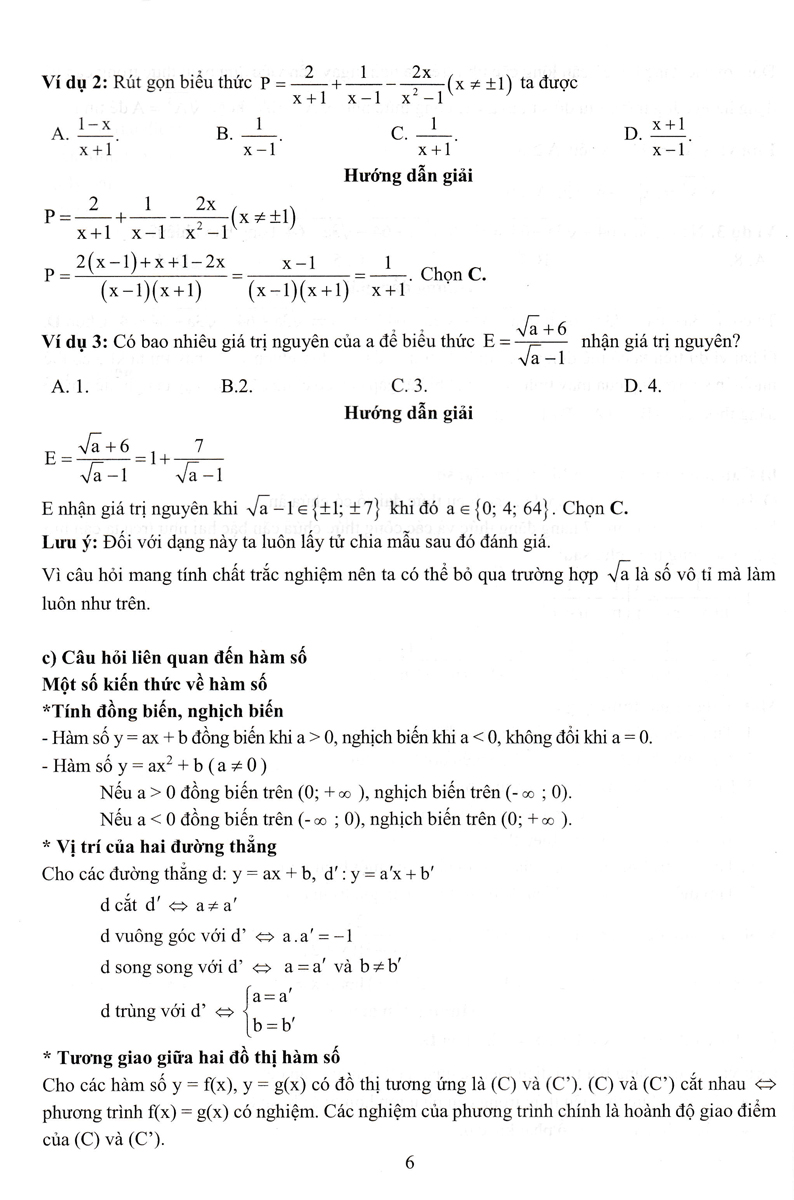 Ôn Thi Vào Lớp 10 THPT Môn Toán: Bài Thi Trắc Nghiệm _EDU