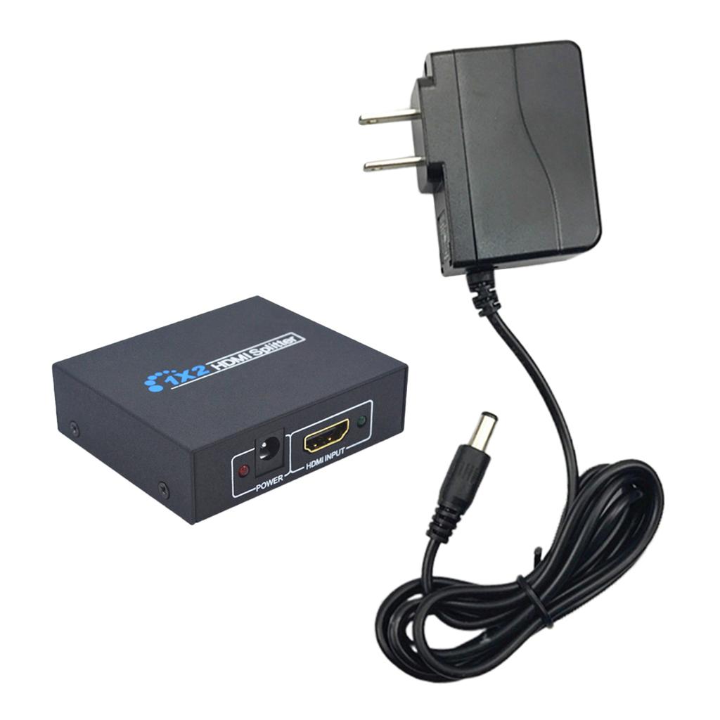 HDMI Splitter Video Distributor Cable 1080P Full HD Powered Converter For TV