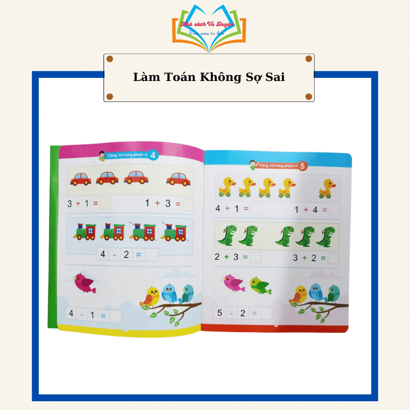 Bộ Vở viết xóa được 4 cuốn - Tư duy logic và làm toán không sợ sai - Wipe clearn