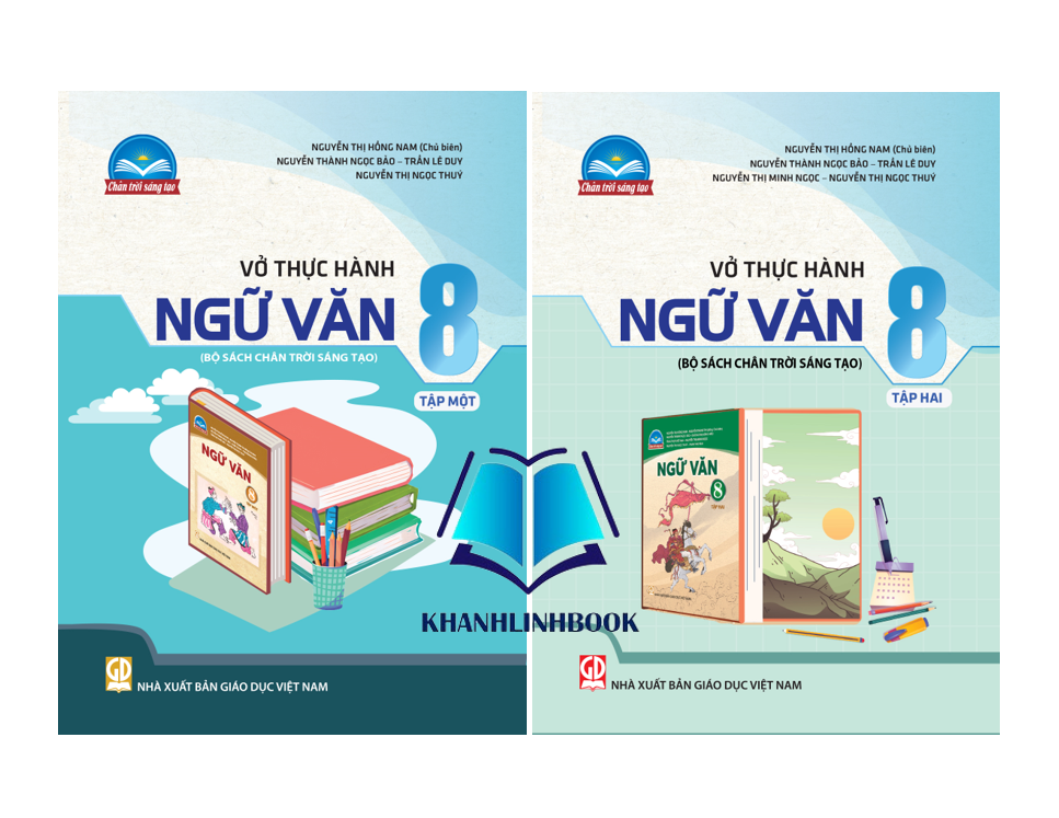 Sách - Combo Vở thực hành ngữ văn 8 - tập 1 + 2