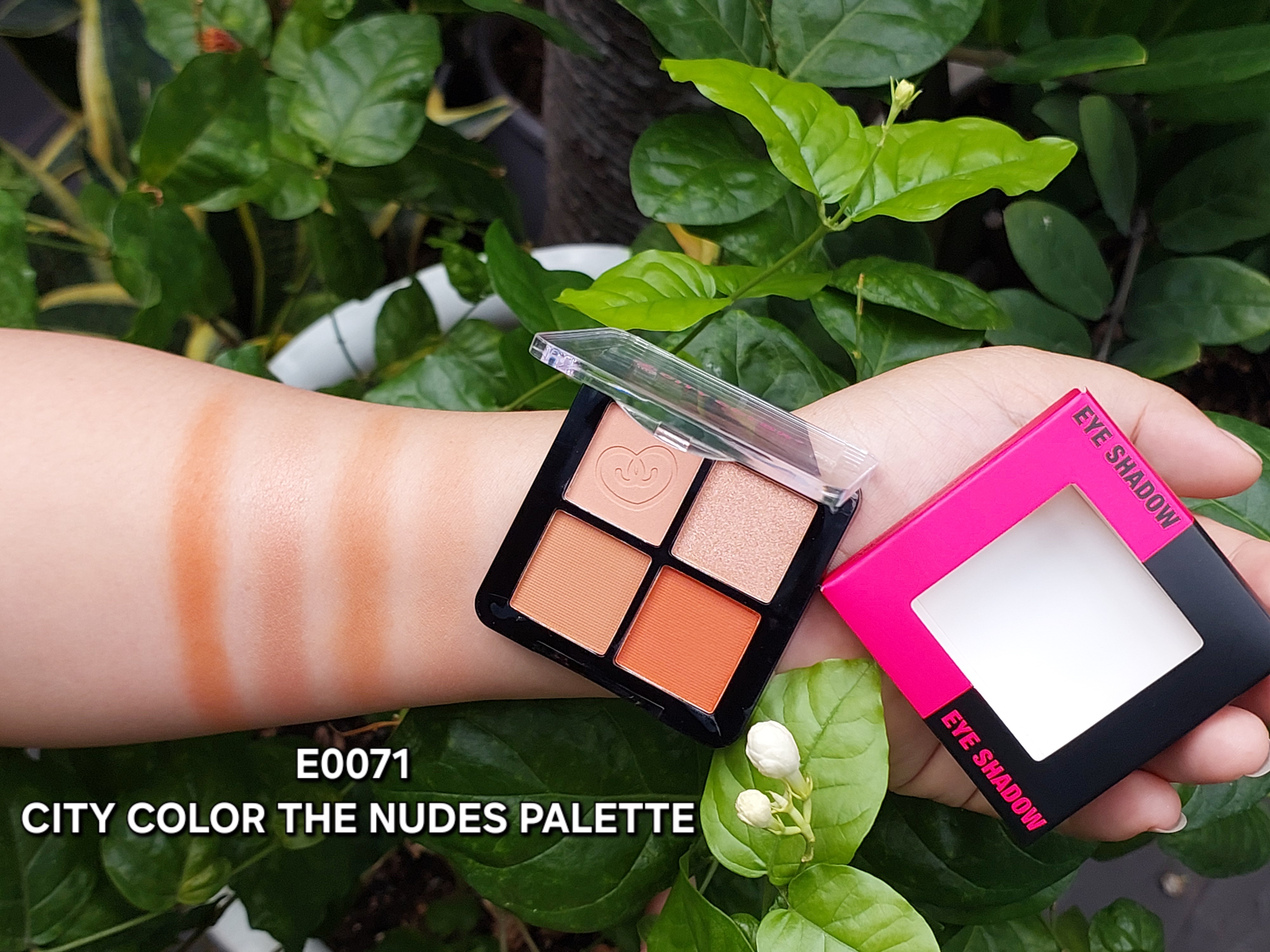 Phấn mắt CITY COLOR the Nudes Palette 4 ô.