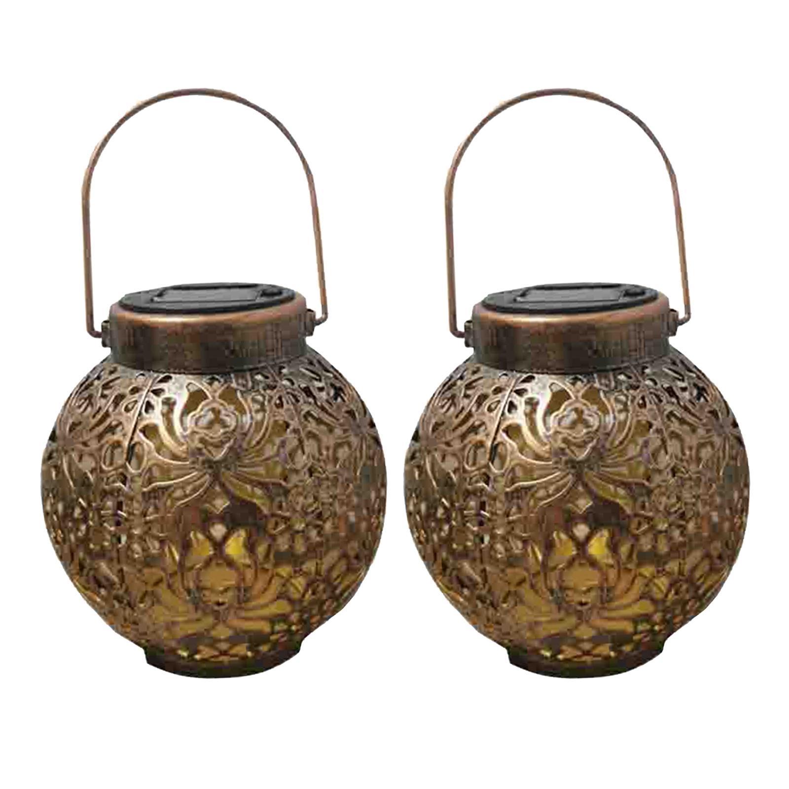 Outdoor Solar Lanterns with Handle Solar Lamp Solar Lantern Bronze