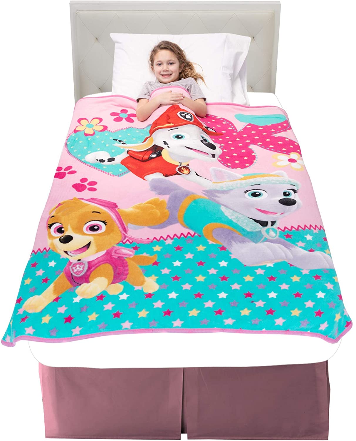 Mền tiện dụng hình chó cứu hộ - Paw Patrol Pink