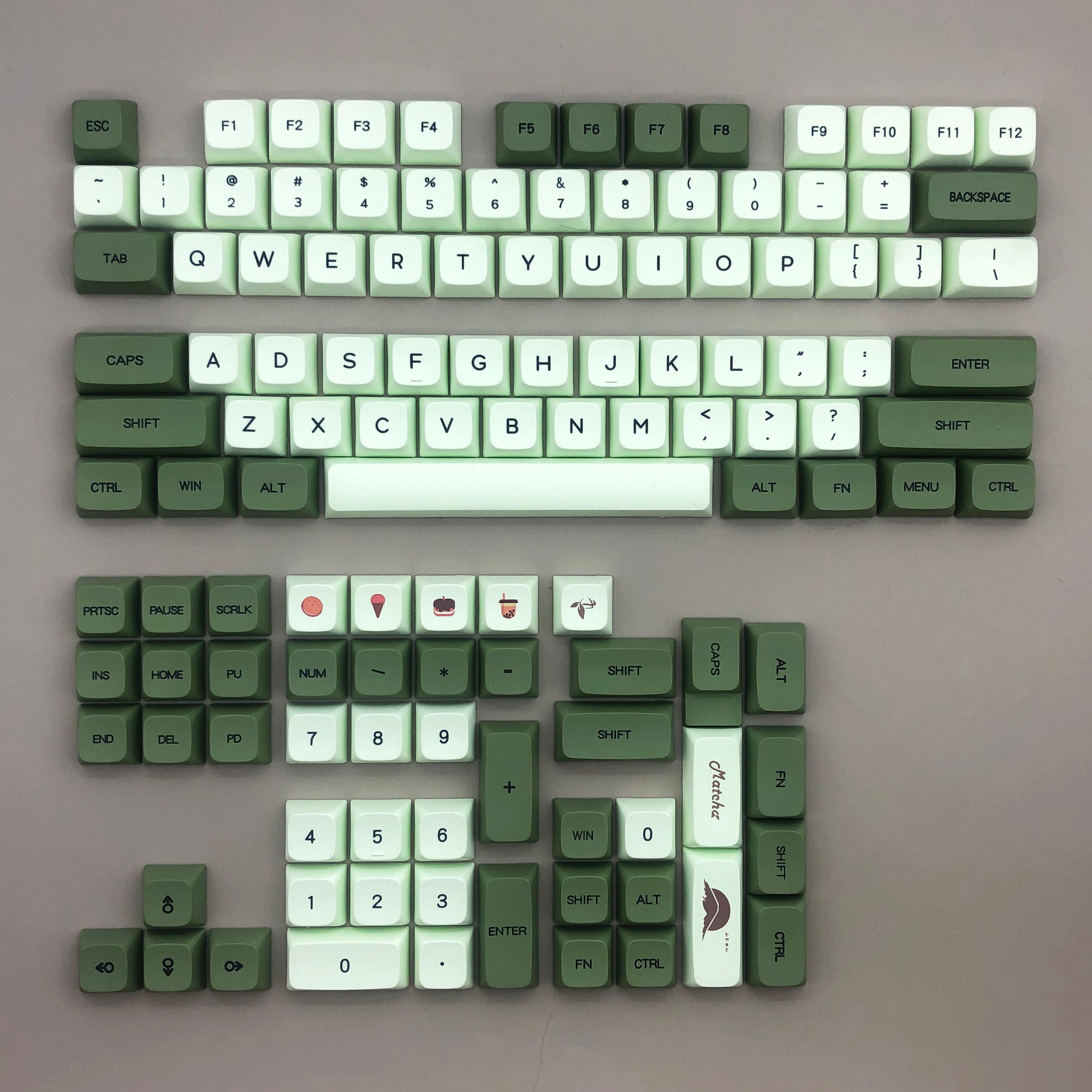 125 Phím Keycap PBT XDA Hồ Sơ Dye-SUB Tiếng Anh Nhật Bản Cá Tính Keycaps Cho Cherry MX Switch Chơi Game Bàn Phím Cơ
