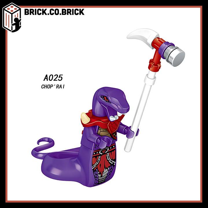 Đồ Chơi Lắp Ráp minifig Nhân Ninja Phantom Vật Rắn Hổ mang Acidicus Bytar Fangdam Kai Jay A025-A032 - A-030