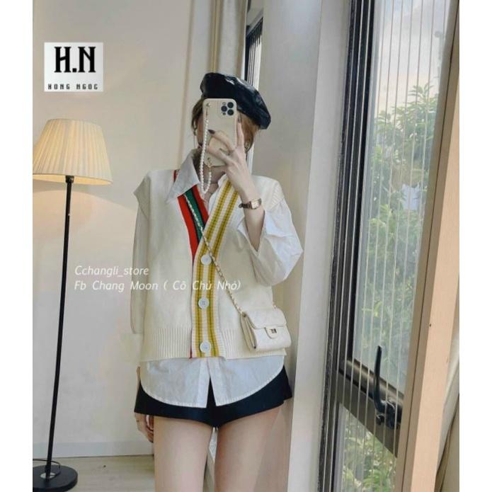Áo len gile nữ thời trang - kiểu dáng HQ. Hàng loại đẹp _ Quảng châu
