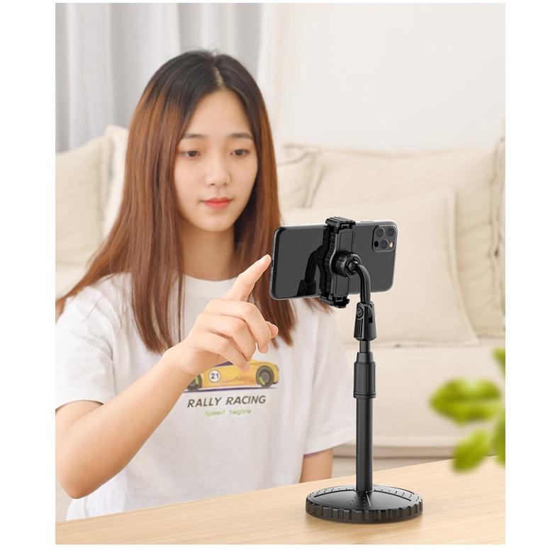 Giá đỡ điện thoại di động để bàn livestream trực tiếp xoay 360 độ có điều chỉnh độ phù hợp,giá đỡ đa chức năng- GD01