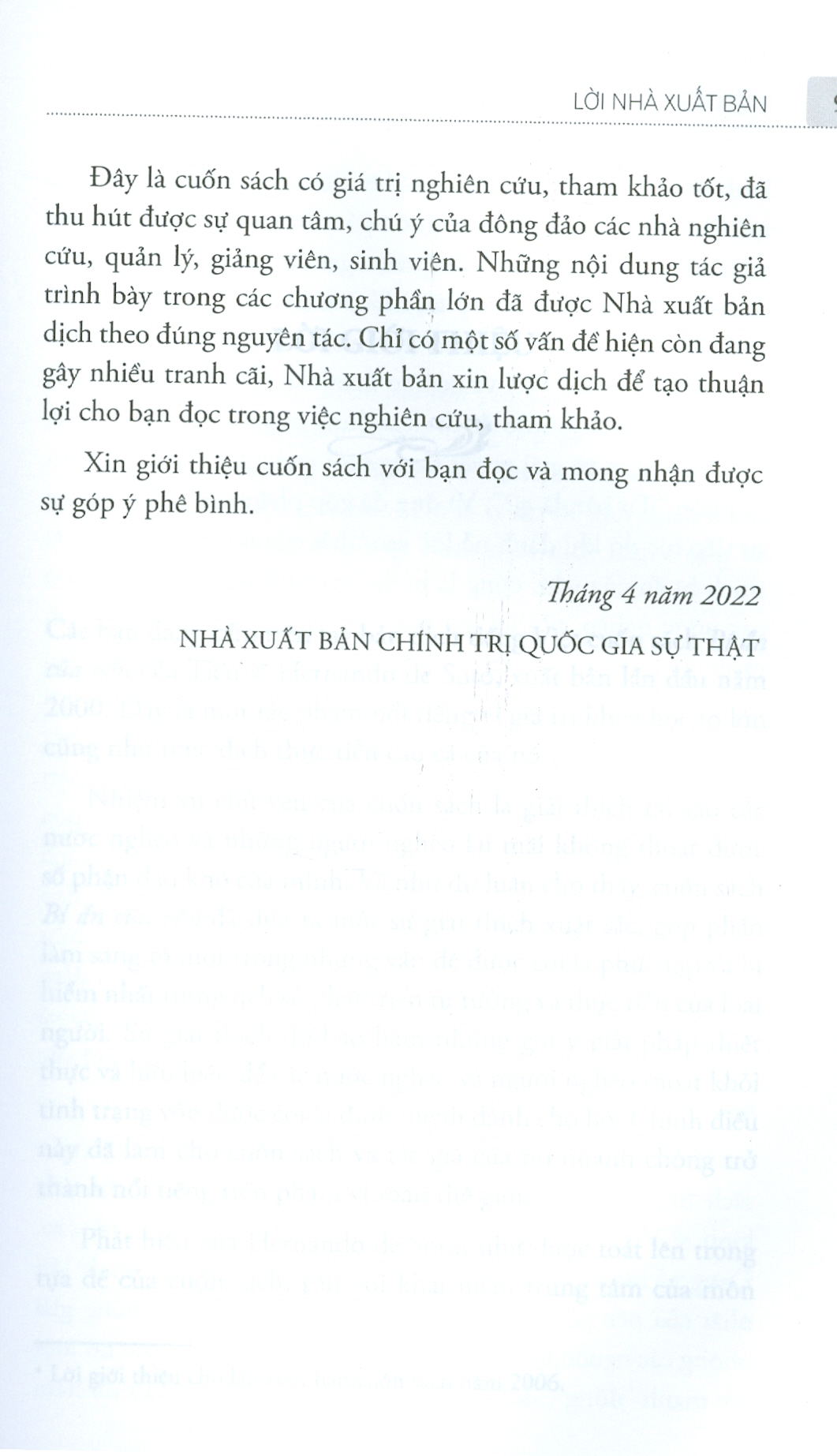 BÍ ẨN CỦA VỐN - Vì Sao Chủ Nghĩa Tư Bản Thành Công Ở Phương Tây Và Thất Bại Ở Mọi Nơi Khác (Xuất bản lần thứ tư)