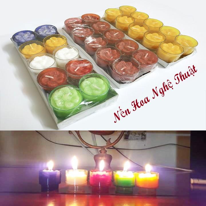 Set 10 cốc nên hoa nghệ thuật ánh sáng lung linh ấm ấp