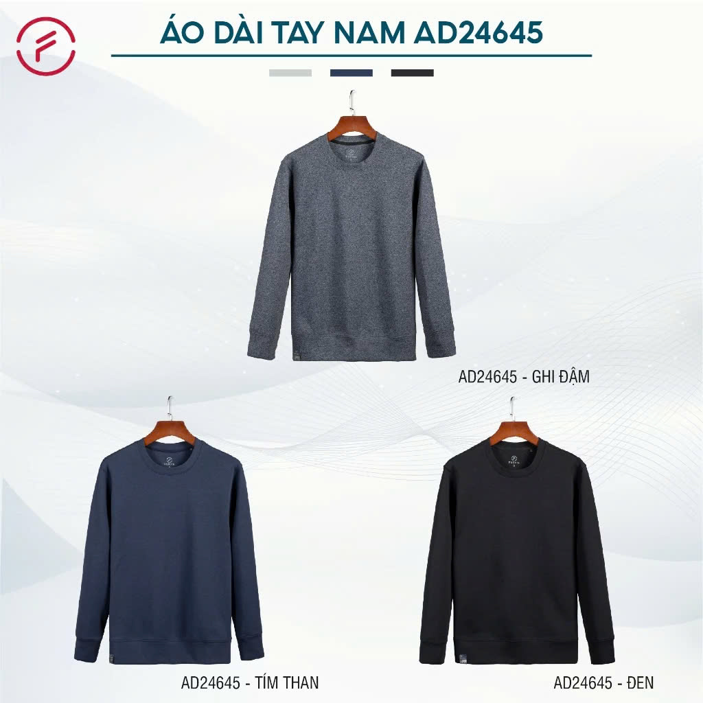 Áo Nỉ Sweater Fasvin AD24645.HN chất nỉ bông mềm mại co giãn thoải mái ấm áp