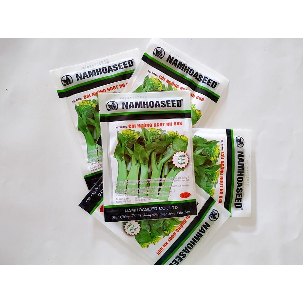 Hạt giống cải ngồng ngọt NH 888 dễ trồng, chịu nhiệt tốt,năng suất cao, ít sâu bệnh gói 50gr