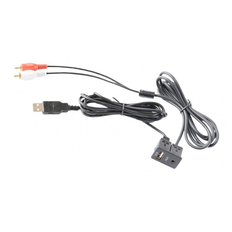 Car Mount USB AUX Adapter Extension Cable Lead Headphone