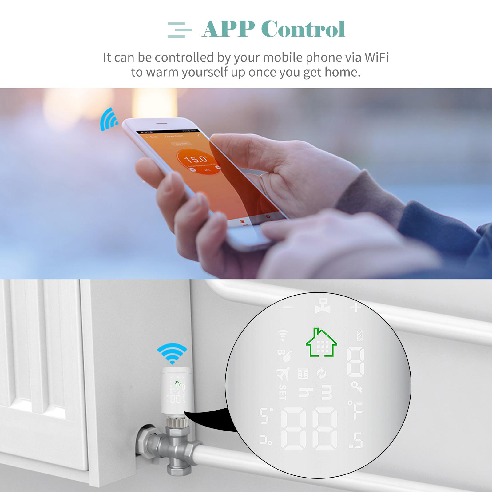Bộ Điều Khiển Nhiệt Độ Wifi App Điều Khiển Từ Xa Màn Hình Cảm Ứng Có Đèn Nền