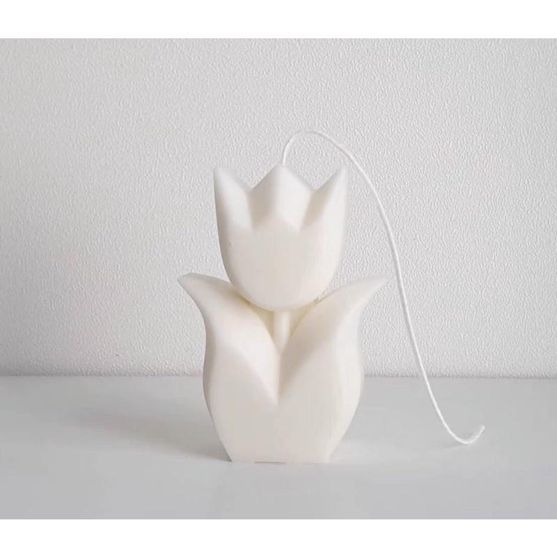 Nến Thơm Hoa Tulip Không Khói Thư Giãn, Phụ Kiện Decor, Quà Tặng Độc Đáo - Dory Lab