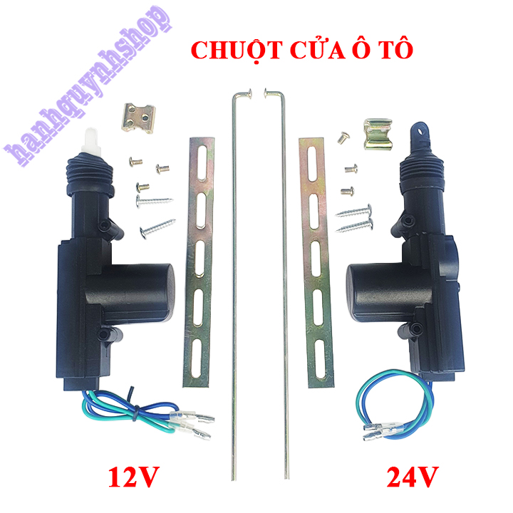 Chuột cửa ô tô 12V 24V 2 dây loại tốt màu đen