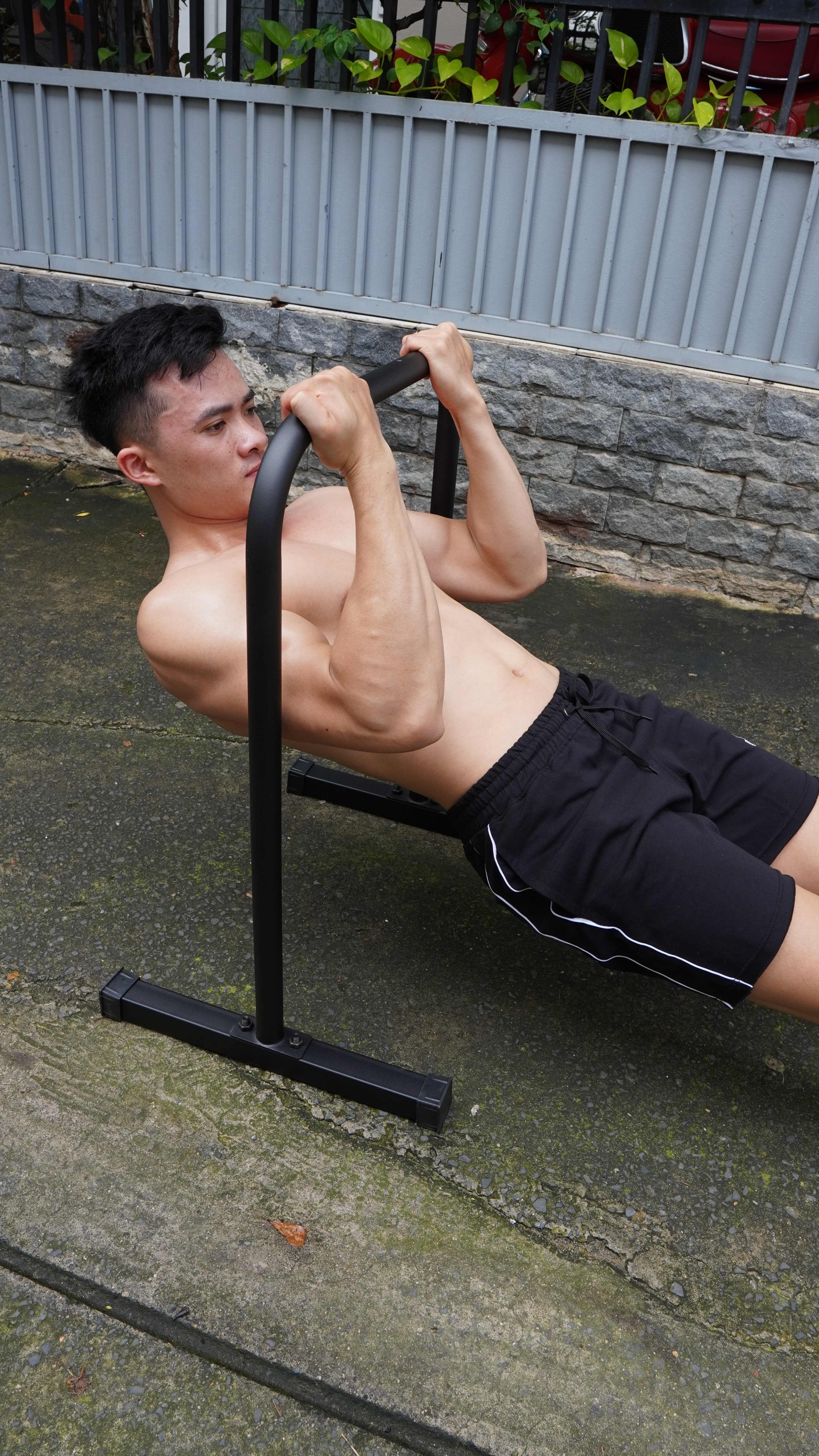 Xà kép mini, Parallettes size 2XL và 3XL (Cao 80cm, 90cm) chính hãng DAI NHAN, làm bằng thép, sơn tĩnh điện