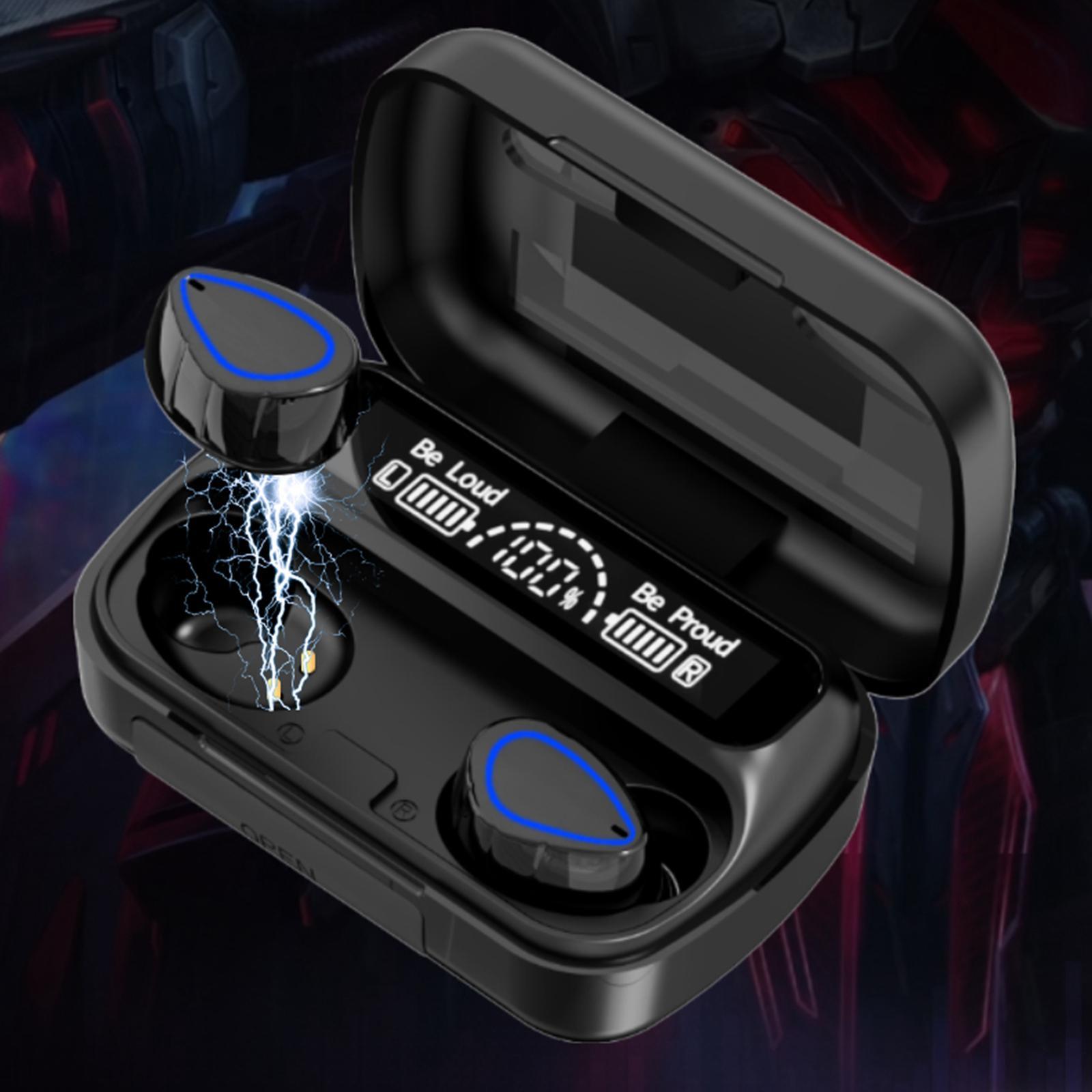 With 1200mAh Charging Case Sweatproof Headset for Business Workout