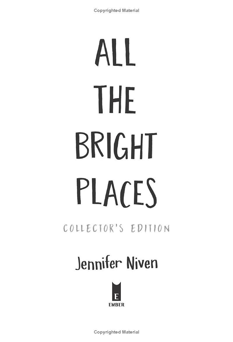 Sách ngoại văn: All The Bright Places Collector's Edition