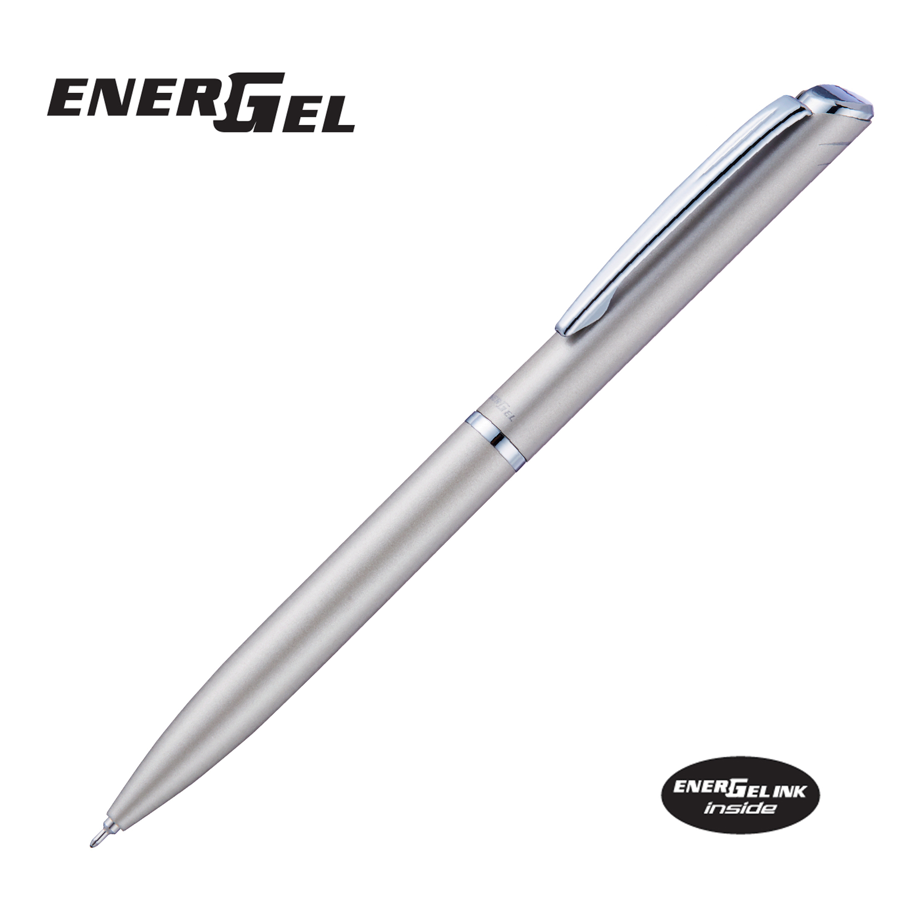 Bút Ký Cao Cấp Pentel Bl2007 Ngòi 0.7Mm Mực Xanh Thiết Kế Nắp Vặn Thanh Lịch Nhiều Màu Vỏ Thời Trang - Ánh Bạc - Wz