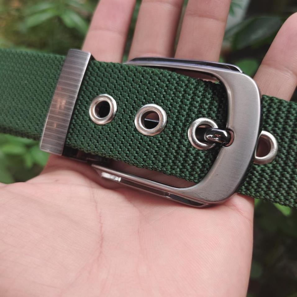 Thắt Lưng Nam - Dây Nịt Nam Vải Dù Siêu Bền Xỏ Lỗ Đóng Khoen, Phong Cách Lính Phù Hợp Với Mọi Lứa Tuổi