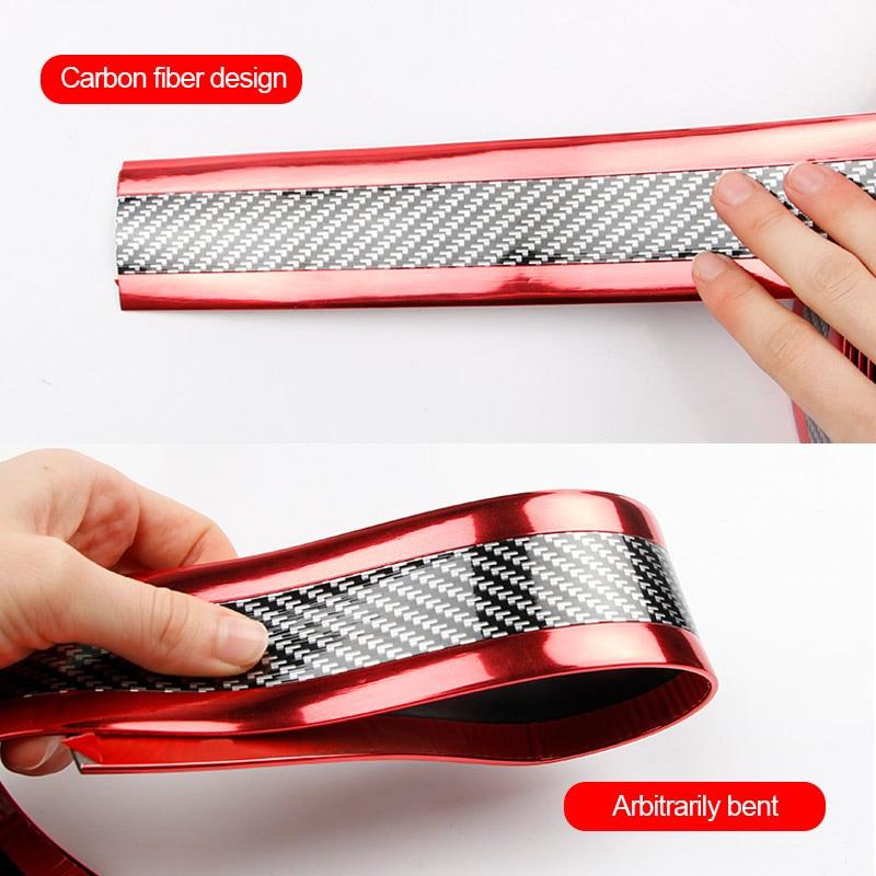 Miếng dán bằng sợi carbon cao su bảo vệ cho cửa xe ô tô
