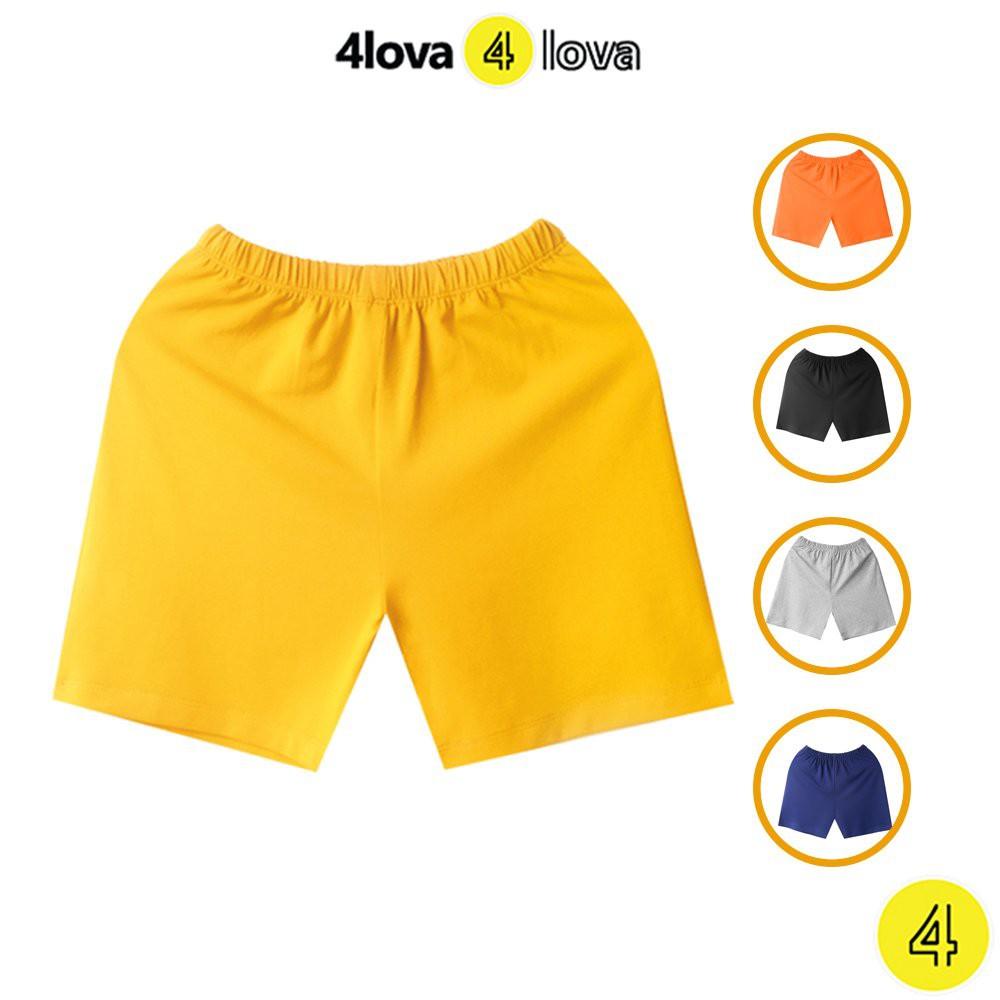 Quần đùi short thun cho bé 4LOVA mùa hè chính hãng từ 8-40 kg