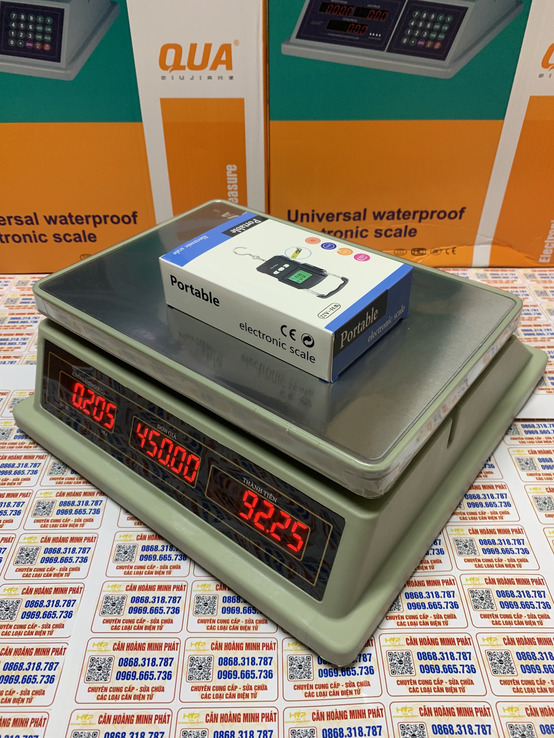 Cân điện tử QUA832 chống nước 30kg 40kg HOÀNG MINH PHÁT