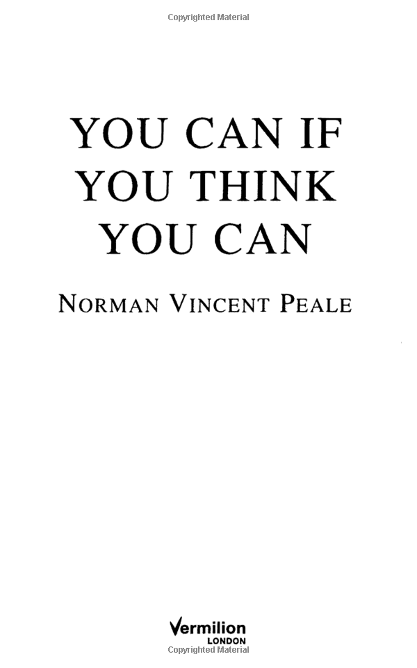 You Can If You Think You Can