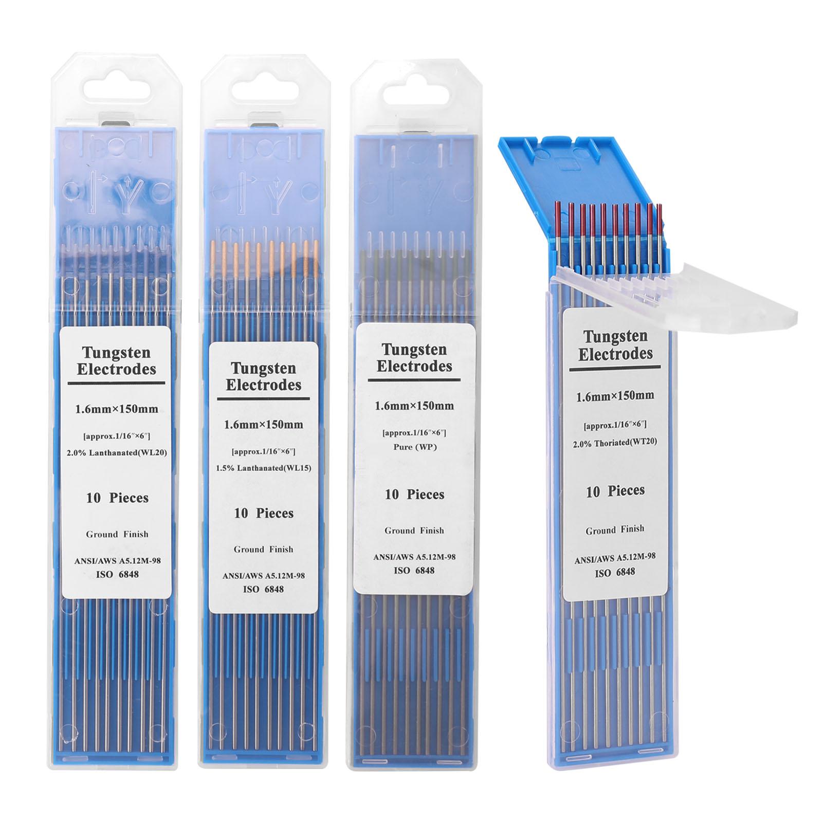 Tungsten Electrodes Welding Rods Red/Gold/Blue/Green 1.6*150/2.4*150 Welding Equipment Parts Weldings Torch Tungsten Pin