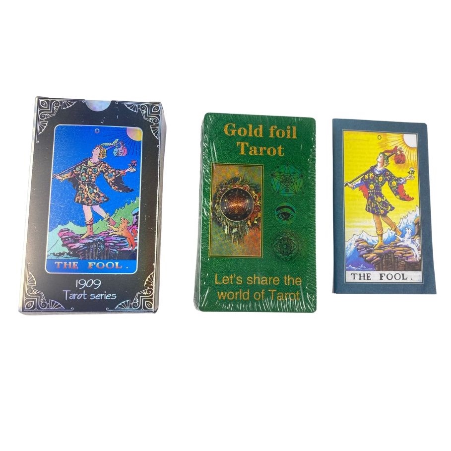 Bộ Bài The Fool 1909 Series Tarot Phiên Bản Cao Cấp,Thẻ Nhựa, Hộp Nhựa