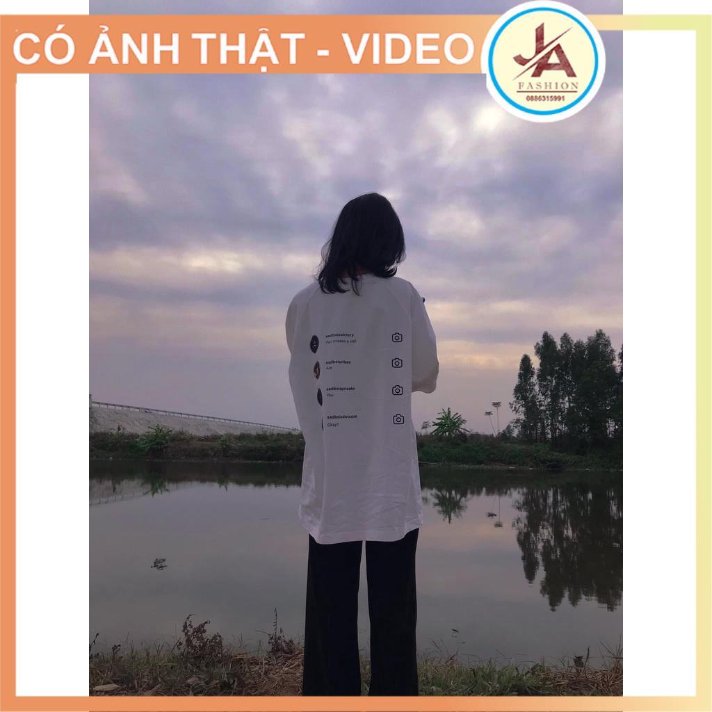Áo thun tay lỡ sadboiz SADTAGRAM form rộng unisex nam nữ JASHOP JASHOP