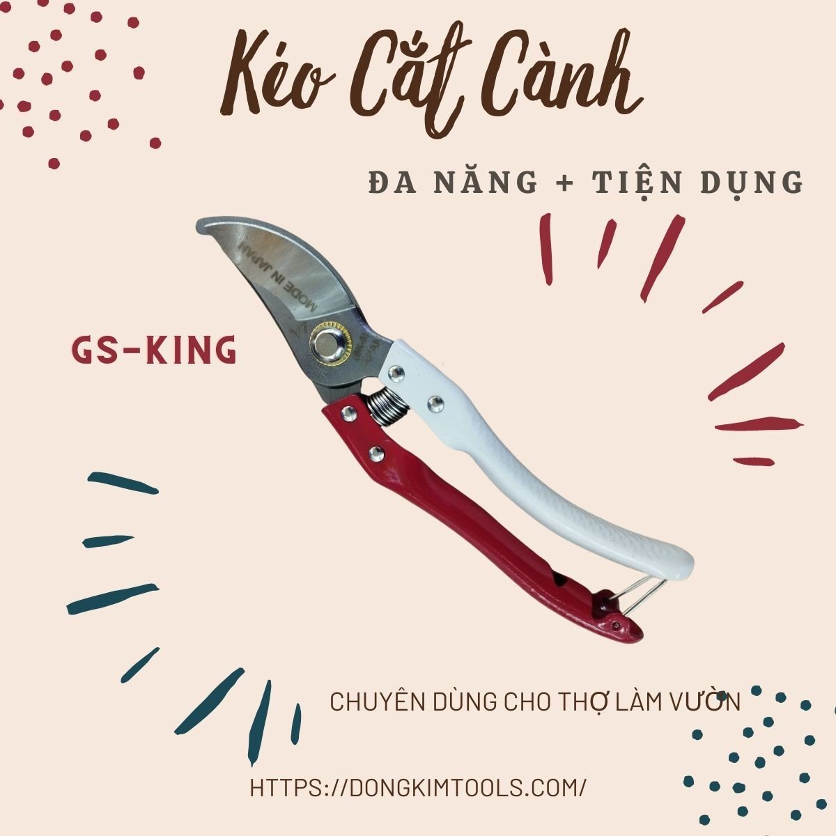 Kéo cắt cành GS KING 200mm