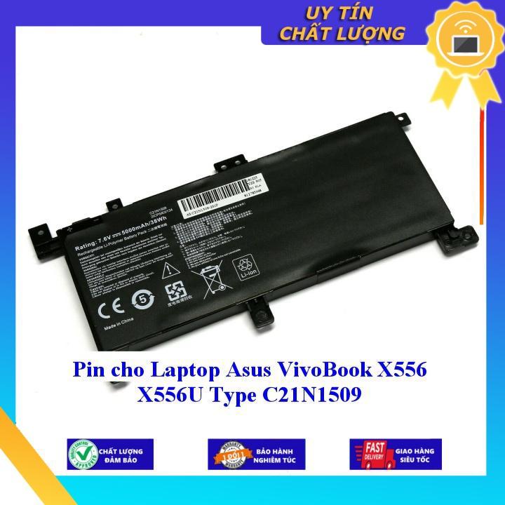 Pin cho Laptop Asus VivoBook X556 X556U Type C21N1509 - Hàng Nhập Khẩu New Seal