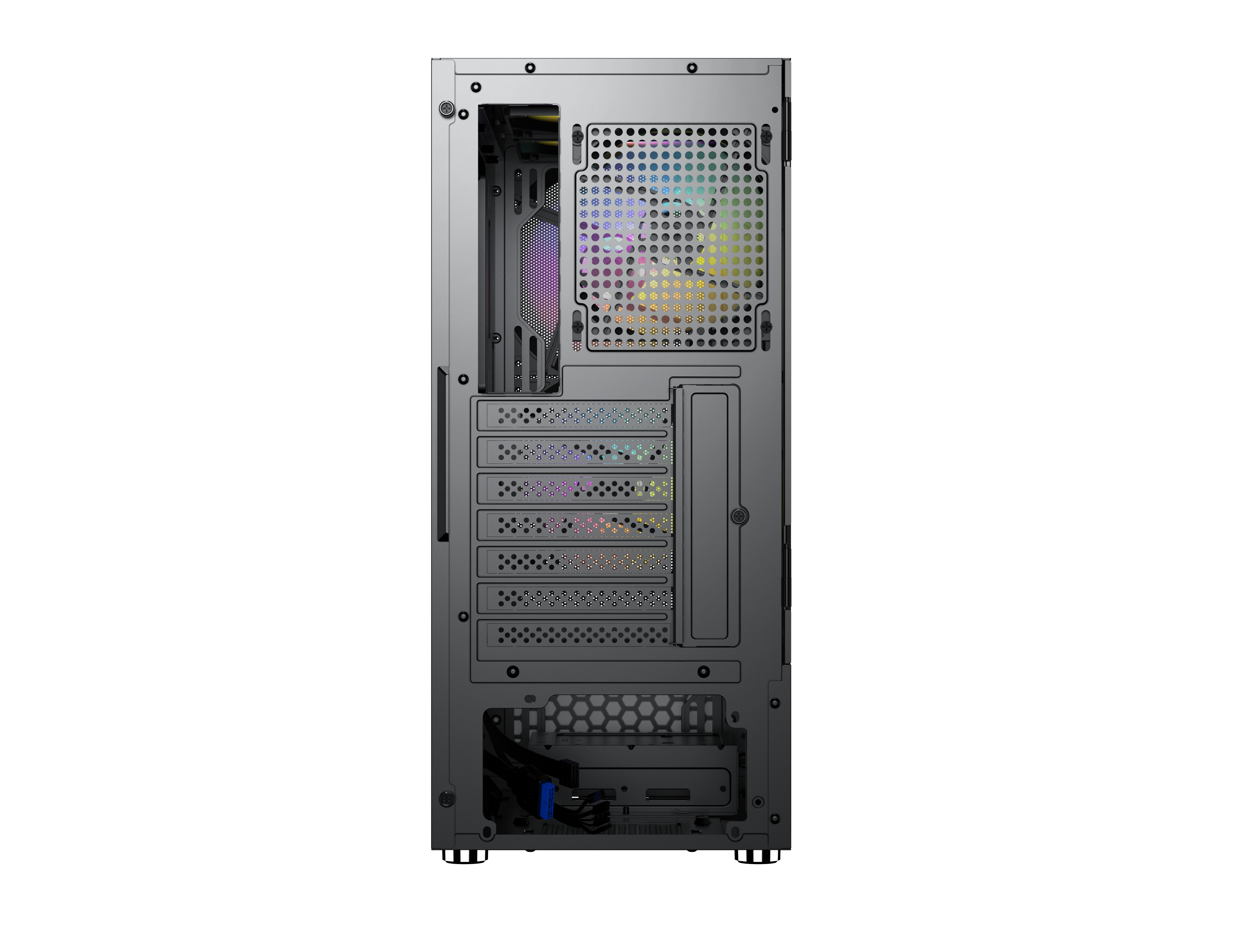 CASE MAGIC GM-04 BLACK AND WHITE GLASS 3 FAN (ATX) - Hàng chính hãng
