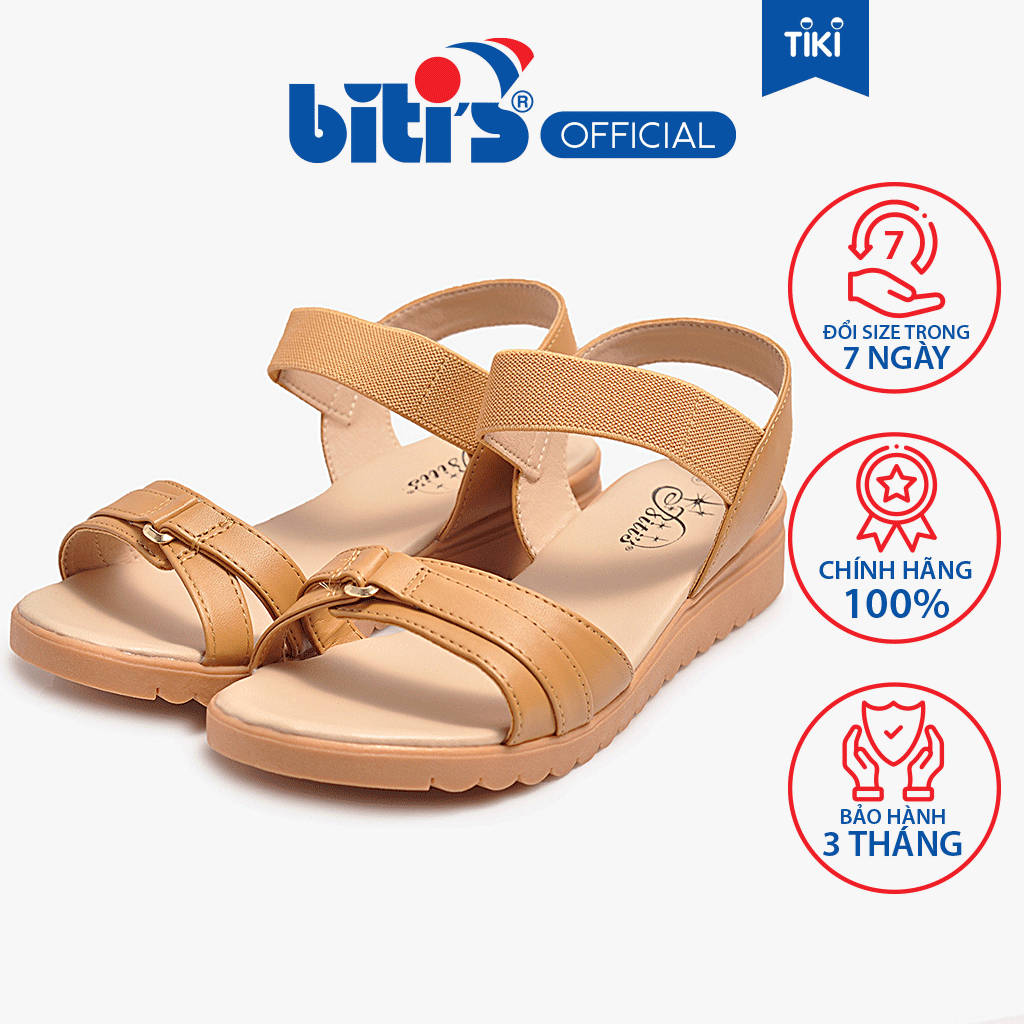 Sandal Si - TPR Nữ Biti's BTW000288NAU (Nâu)