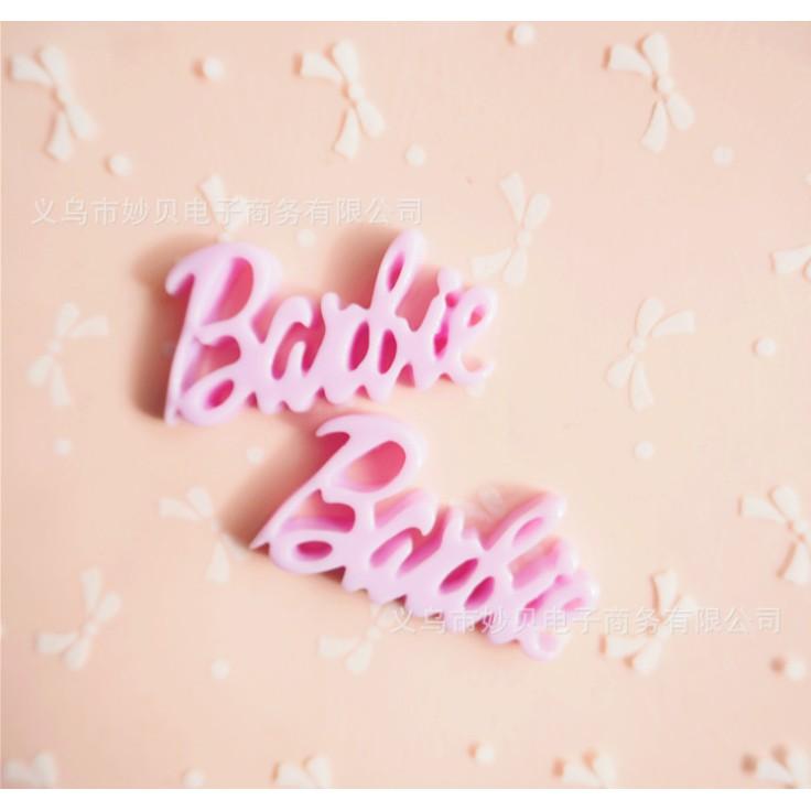 HN * Charm chữ Barbie trang trí vỏ ốp điện thoại, DIY