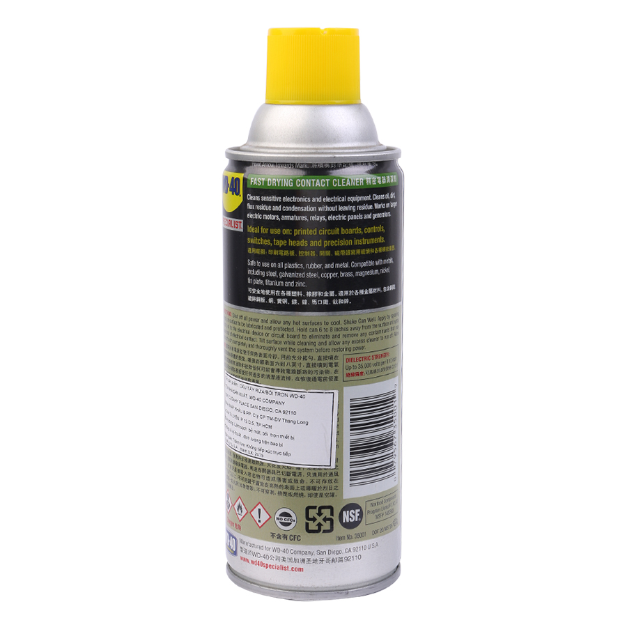 Chai Xịt Vệ Sinh Mạch Điện WD-40 Fast Drying Contact Cleaner 350016