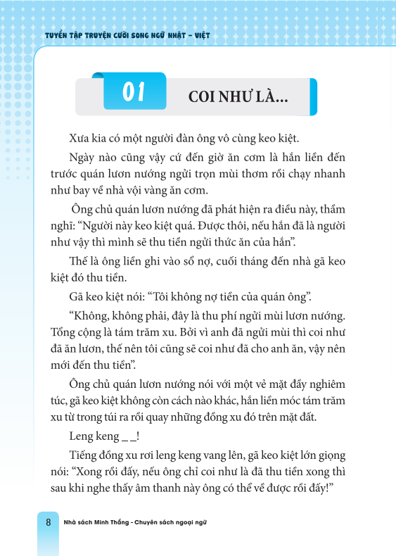 Tuyển Tập Truyện Cười Song Ngữ Nhật Việt