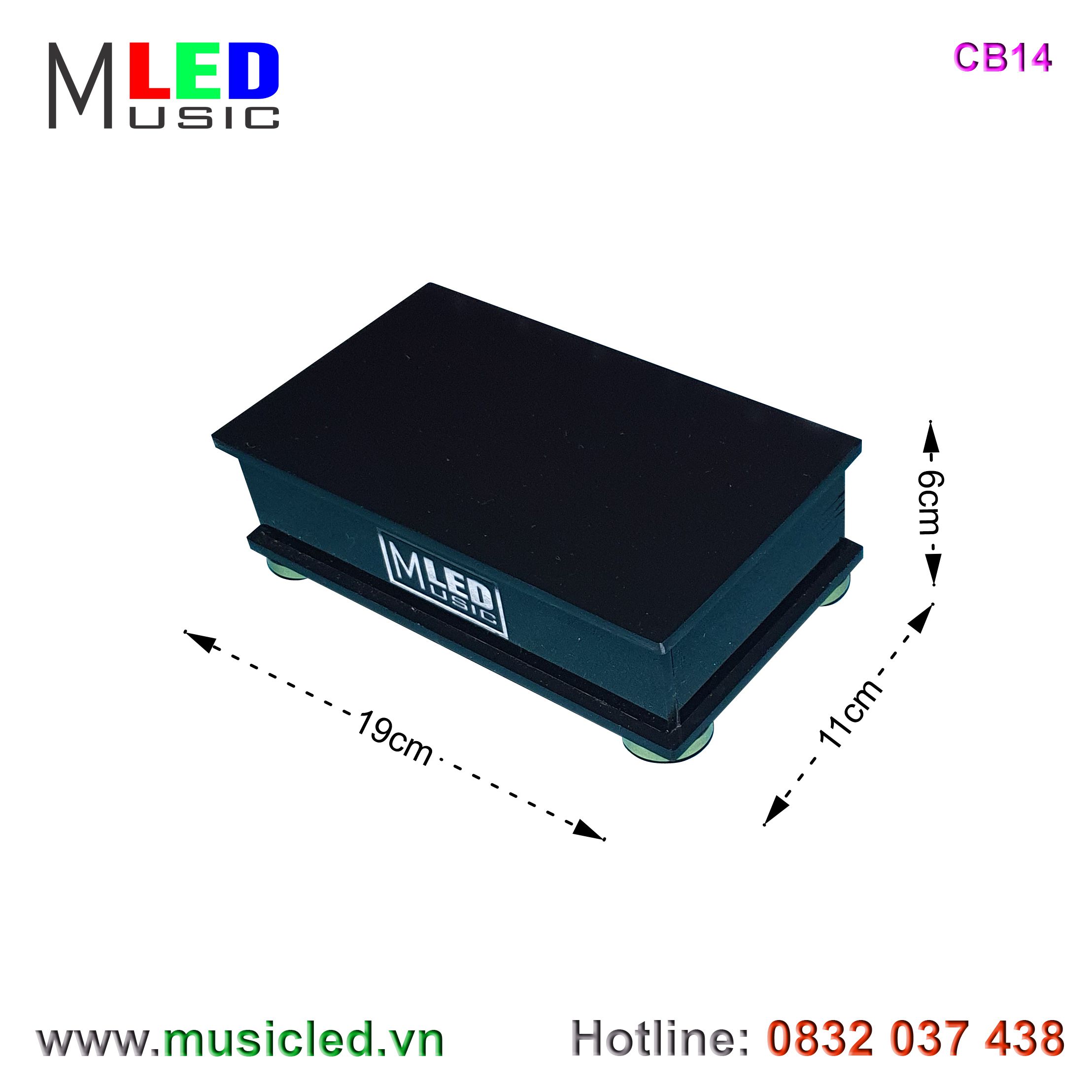 Hộp điều khiển dàn đèn Music LED nháy theo tần số nhạc 14 cột