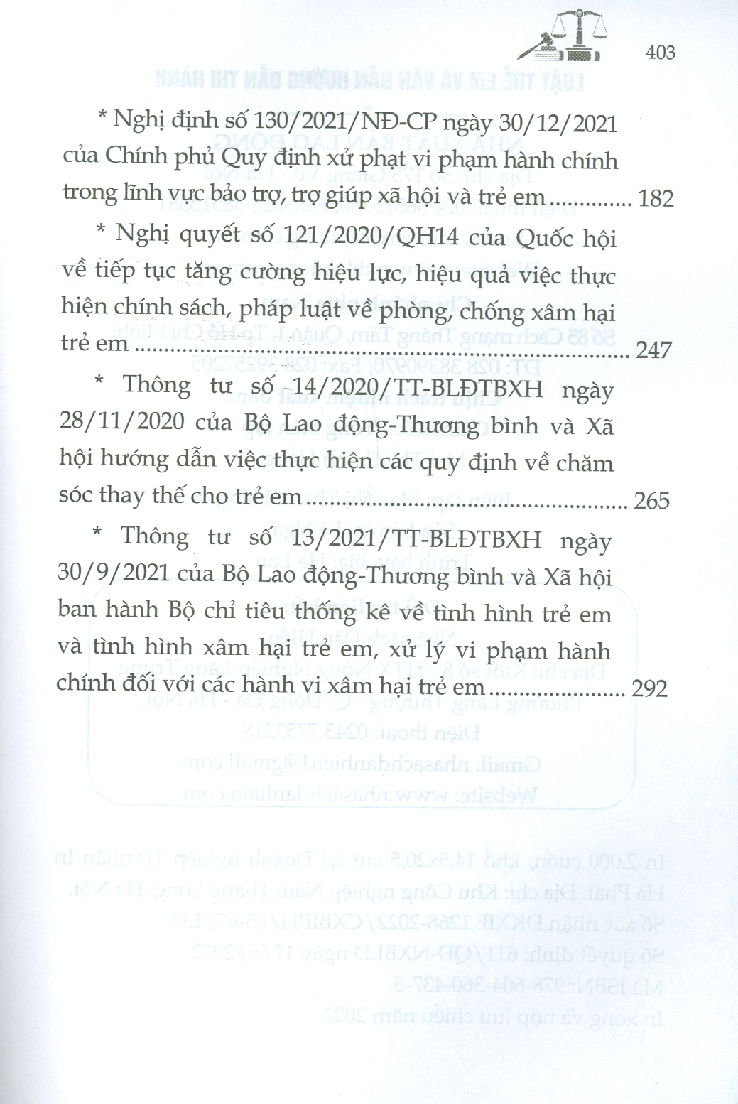 Luật Trẻ Em Và Các Văn Bản Hướng Dẫn Thi Hành