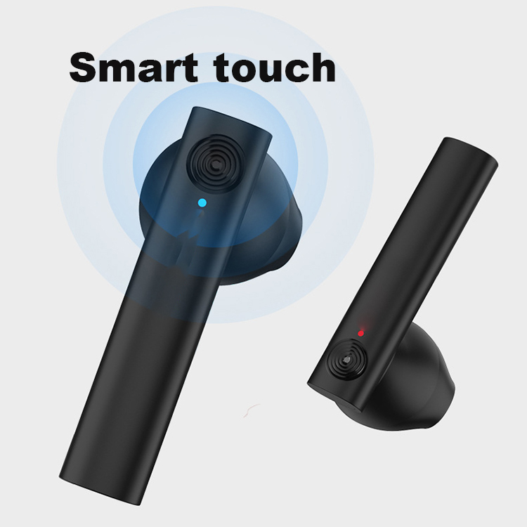 Tai Nghe Bluetooth Nhét Tai Thiết kế sáng tạo thời trang tai nghe không dây mini có hộp sạc cảm ứng vân tay màn hình led - Hàng Chính Hãng PKCB