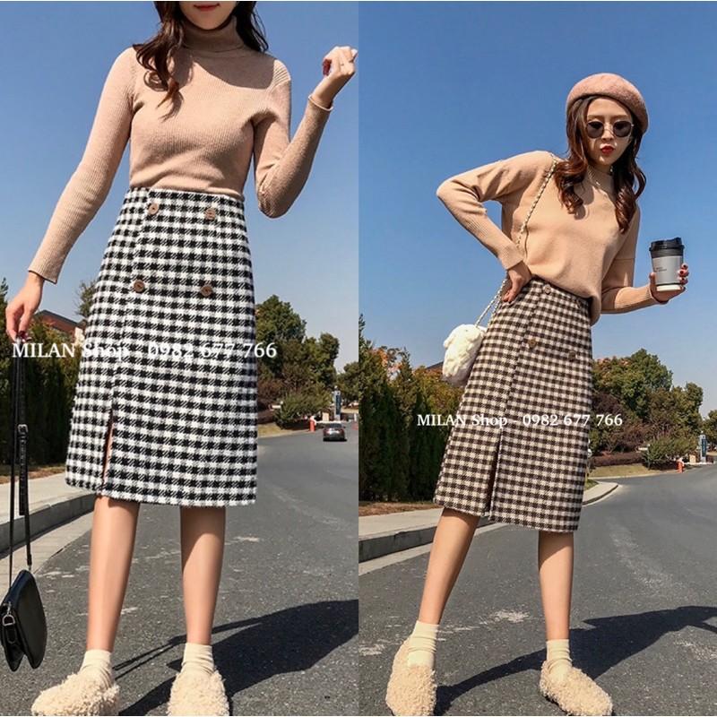 Top hơn 57 về chân váy dạ kẻ ngắn hay nhất  Du học Akina