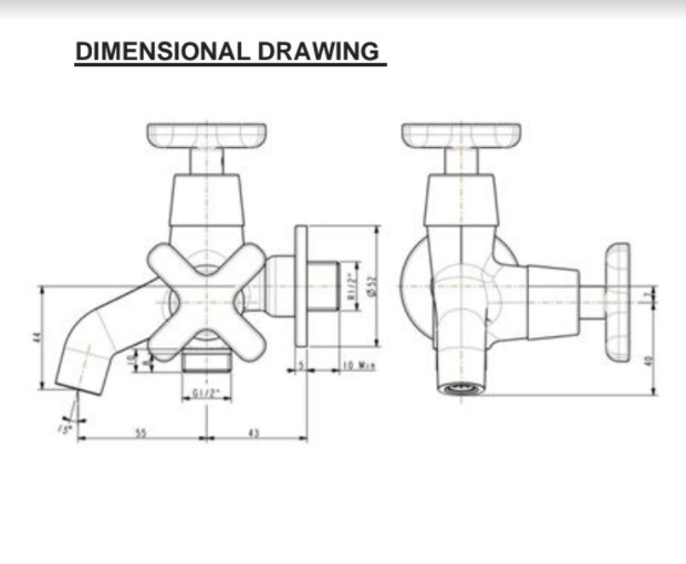 Vòi  tắm sen lạnh găn tường WF-T703 (FFAST703) chưa bao gồm tay và dây sen-hàng chính hãng American Standard