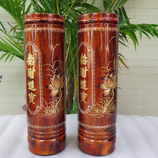 Ống đựng nhang gỗ