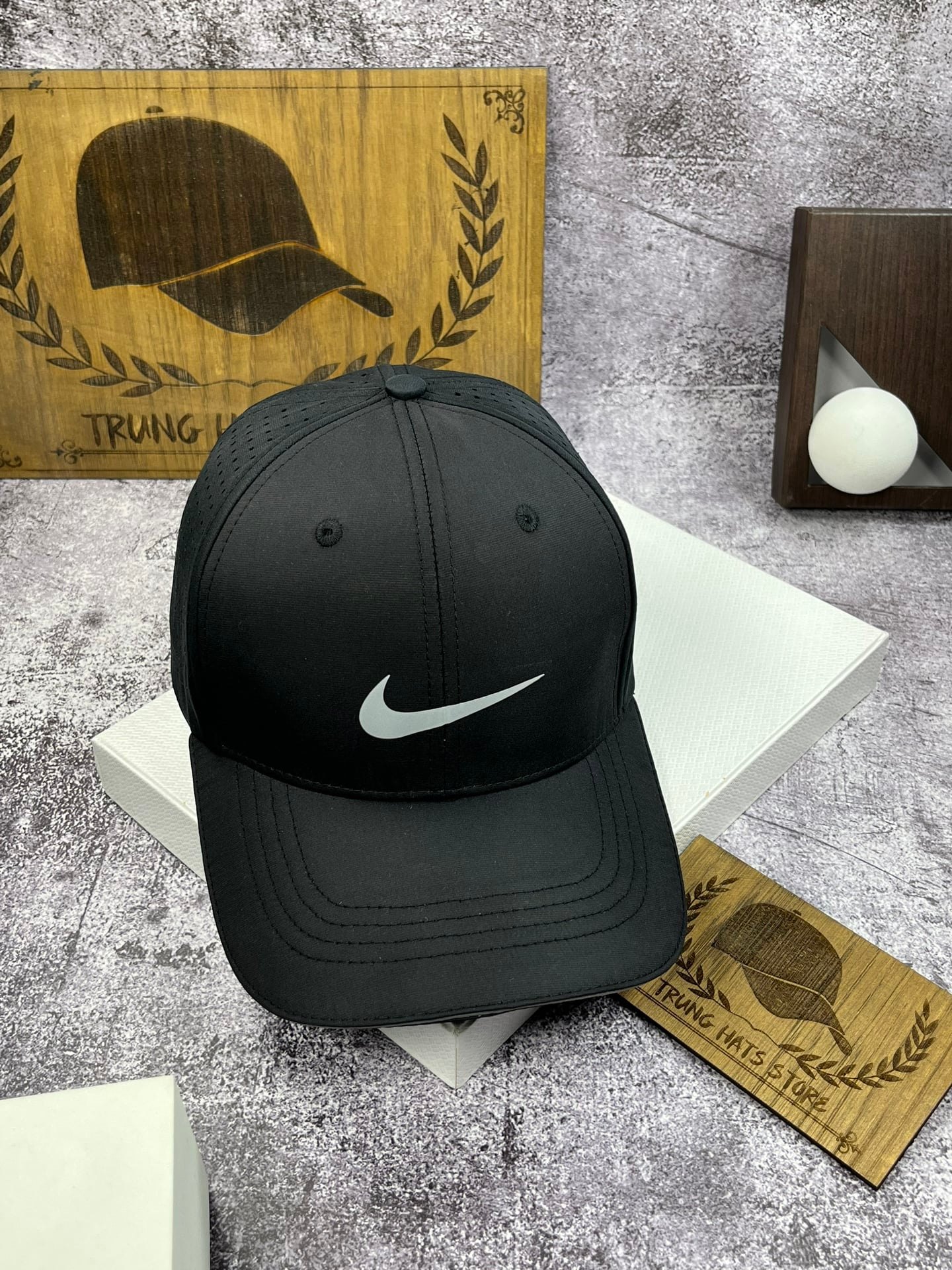 Nón kết, mũ lưỡi trai Ni.ke phản quang phối vải dù lỗ form chuẩn thời trang cao cấp