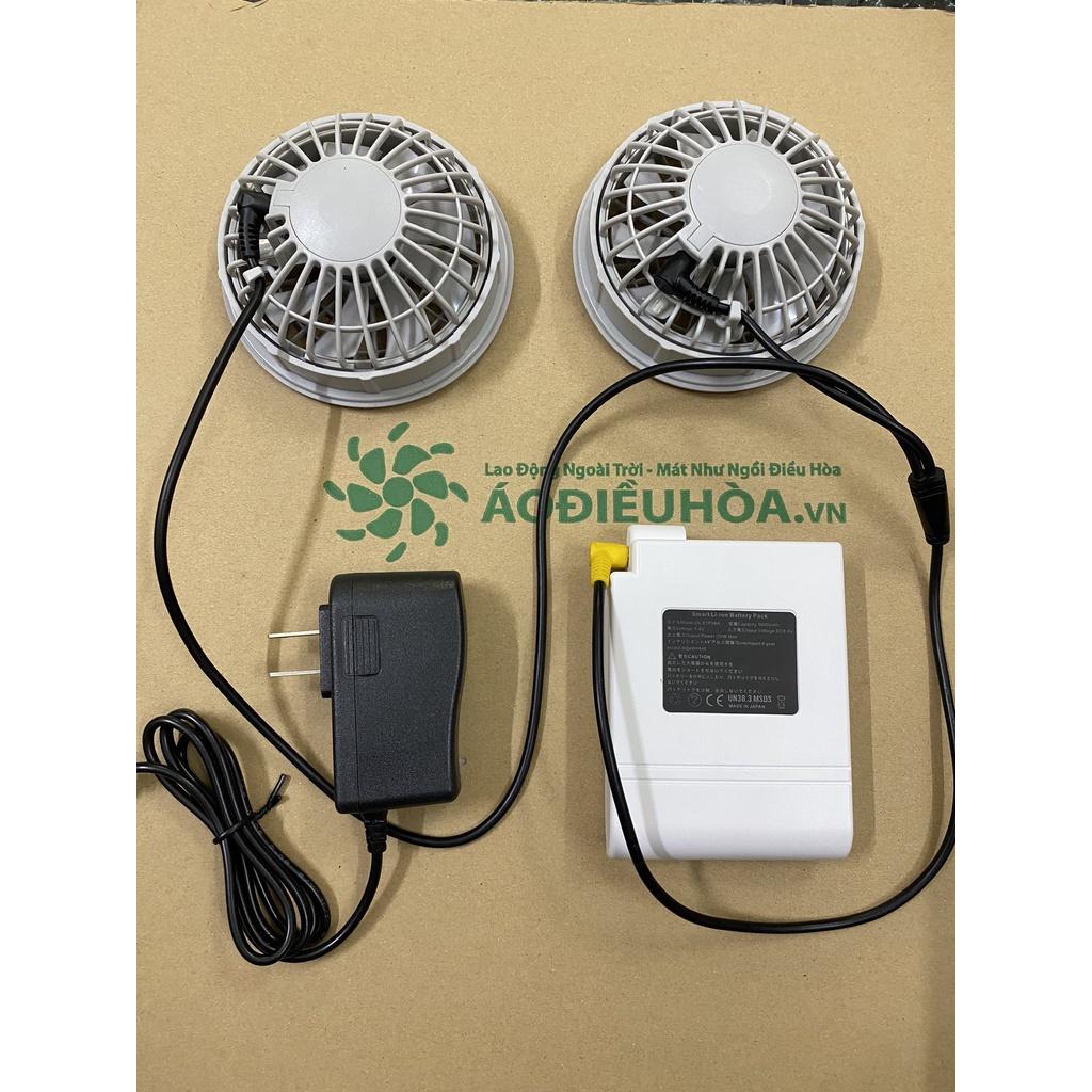 { Khuyến mại đặc biệt Áo điều hòa đầy đủ sản xuất theo công nghệ Nhật Bản - pin 9600mah