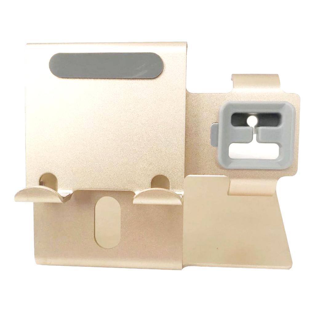 2 in 1 Cell Phone and Watch Charger Station , Aluminum Smart Watch Mobile Charging Accessories Dock for Fitbit Ionic iphone 5 6 7 8 X Samsung Galaxy S8 S9