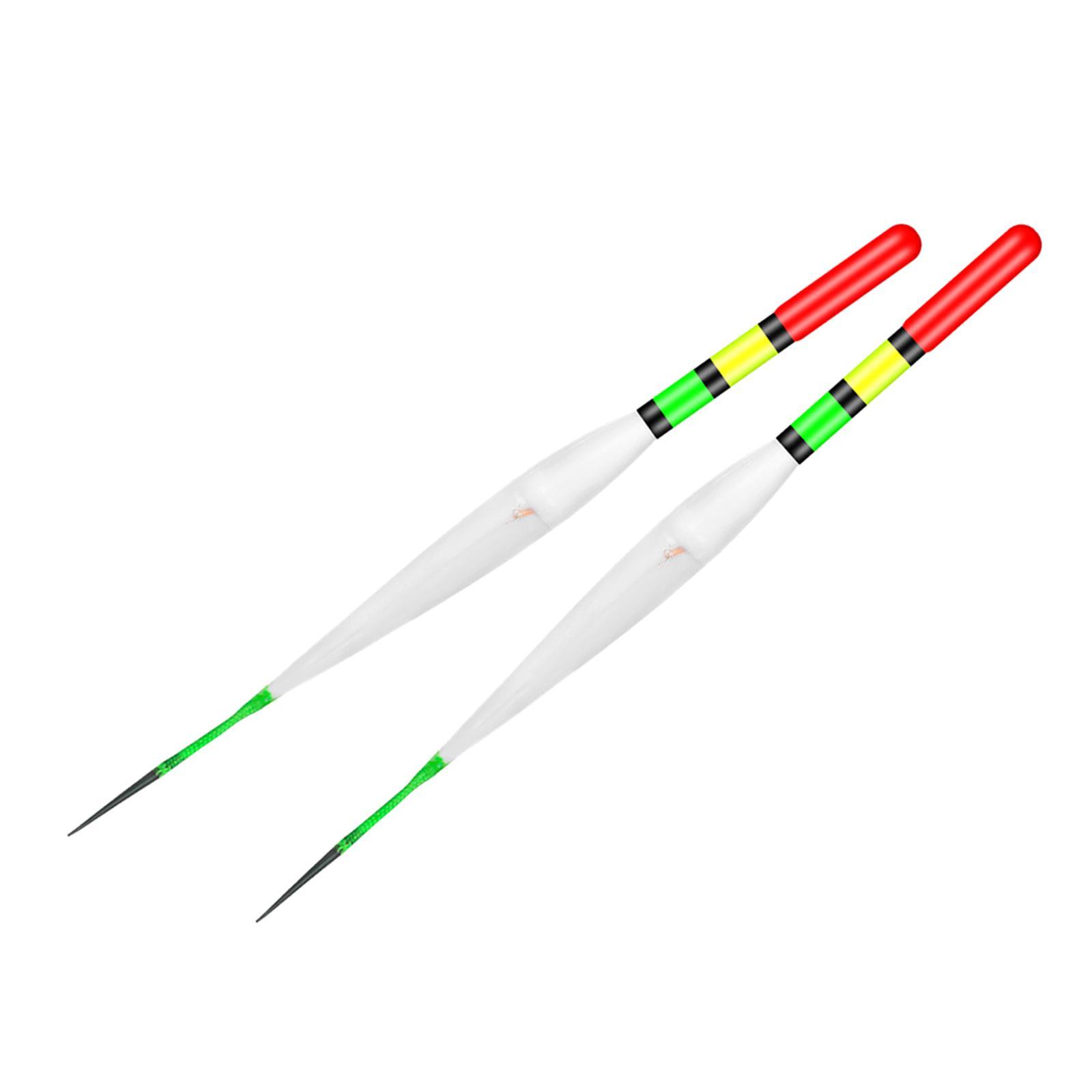 2x Night Fishing LED Floats, Fish Float Bobber Tackle Smart Luminous Fishing Buoy, Light up Bobbers Bite Reminder Alarm Electric Fishing Float